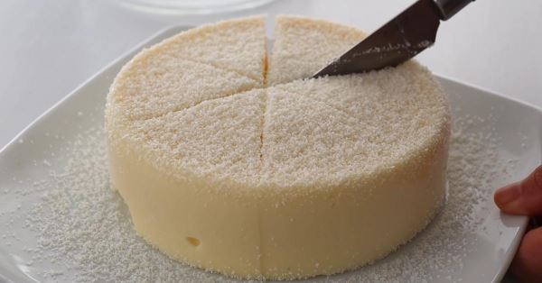 Домашний молочный торт с кокосовым вкусом: без муки и выпечки