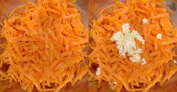 Салат из моркови с чесноком «Хрустящая классика»